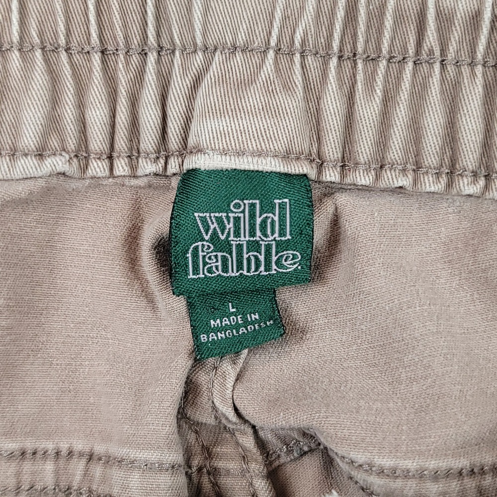 Wild Fable Womens Wide Leg Cargo Pants Mauve Brown High Rise Size L Utility - Picture 3 of 12